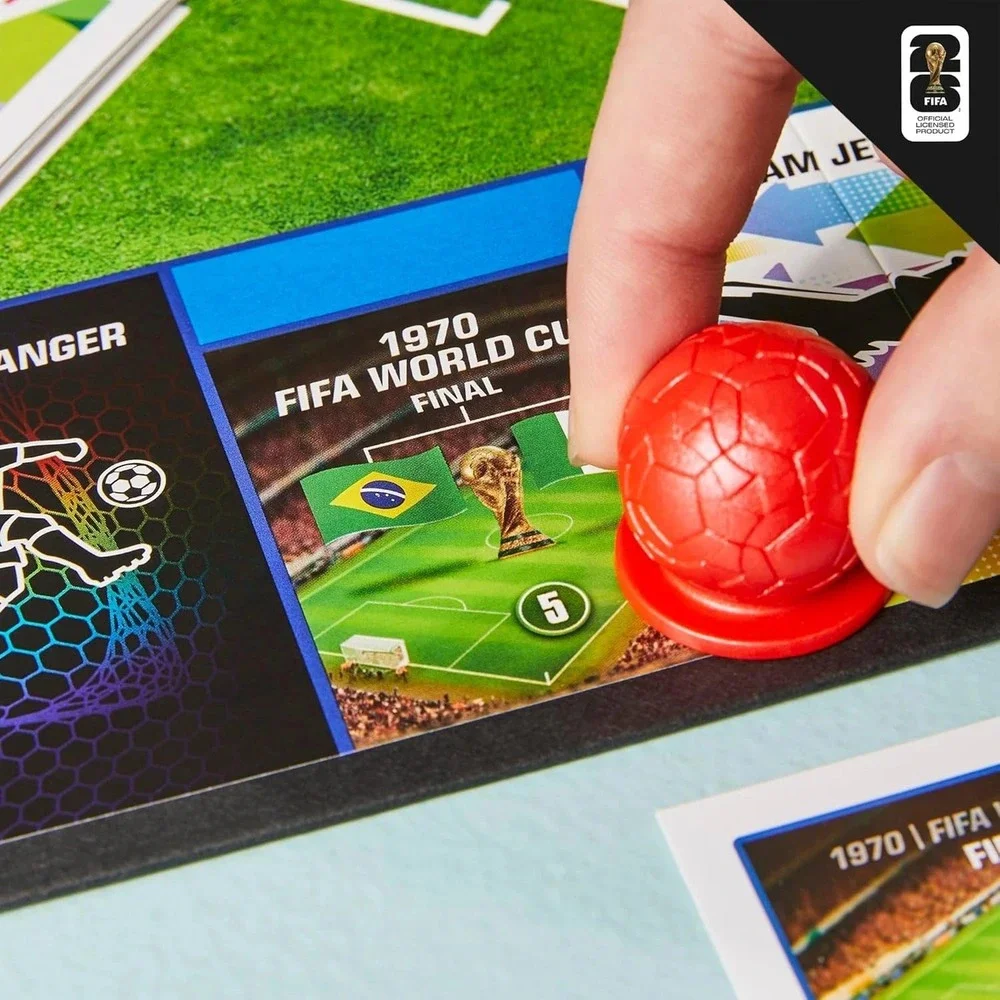 2026 Monopoly Panini Prizm FIFA World Cup Soccer Board Game 2 Sealed Packs Cards